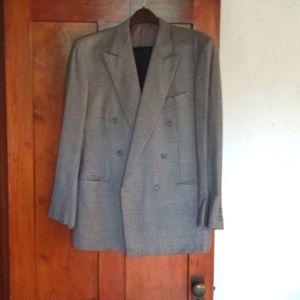 Ermenegildo Zegna cashmere wool blend hounds tooth sports Jacket